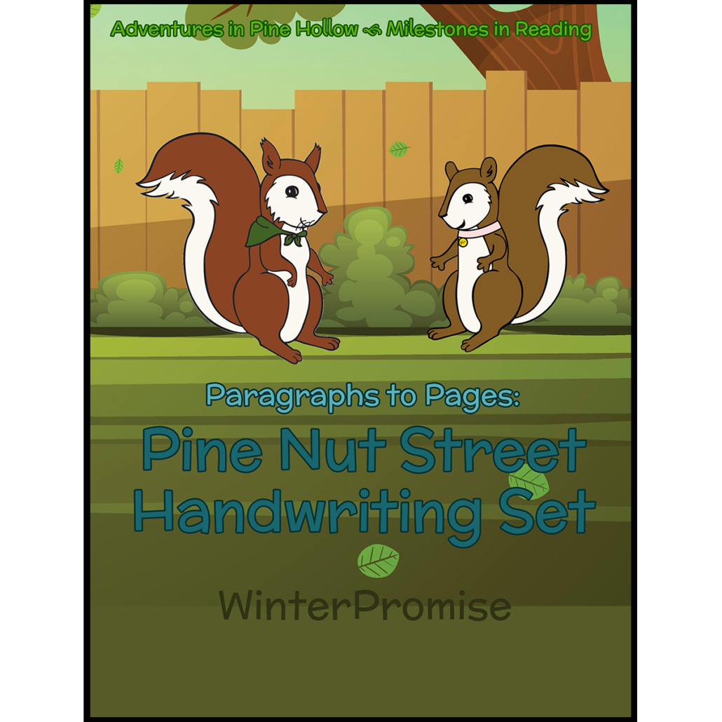 Play In Pine Nut Park Handwriting Set Print WinterPromise