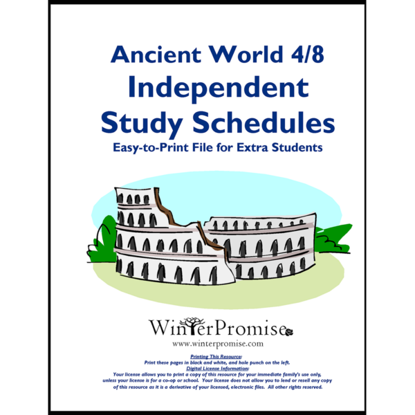 Quest for the Ancient World 4/8 Independent Study Schedules Ebook