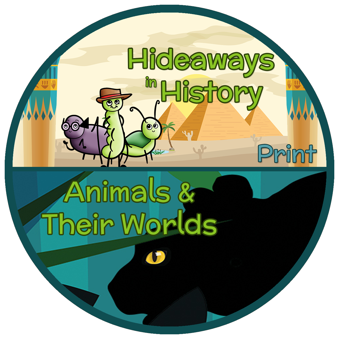 Animals and Their Worlds & Hideaways in History Basic Print Package